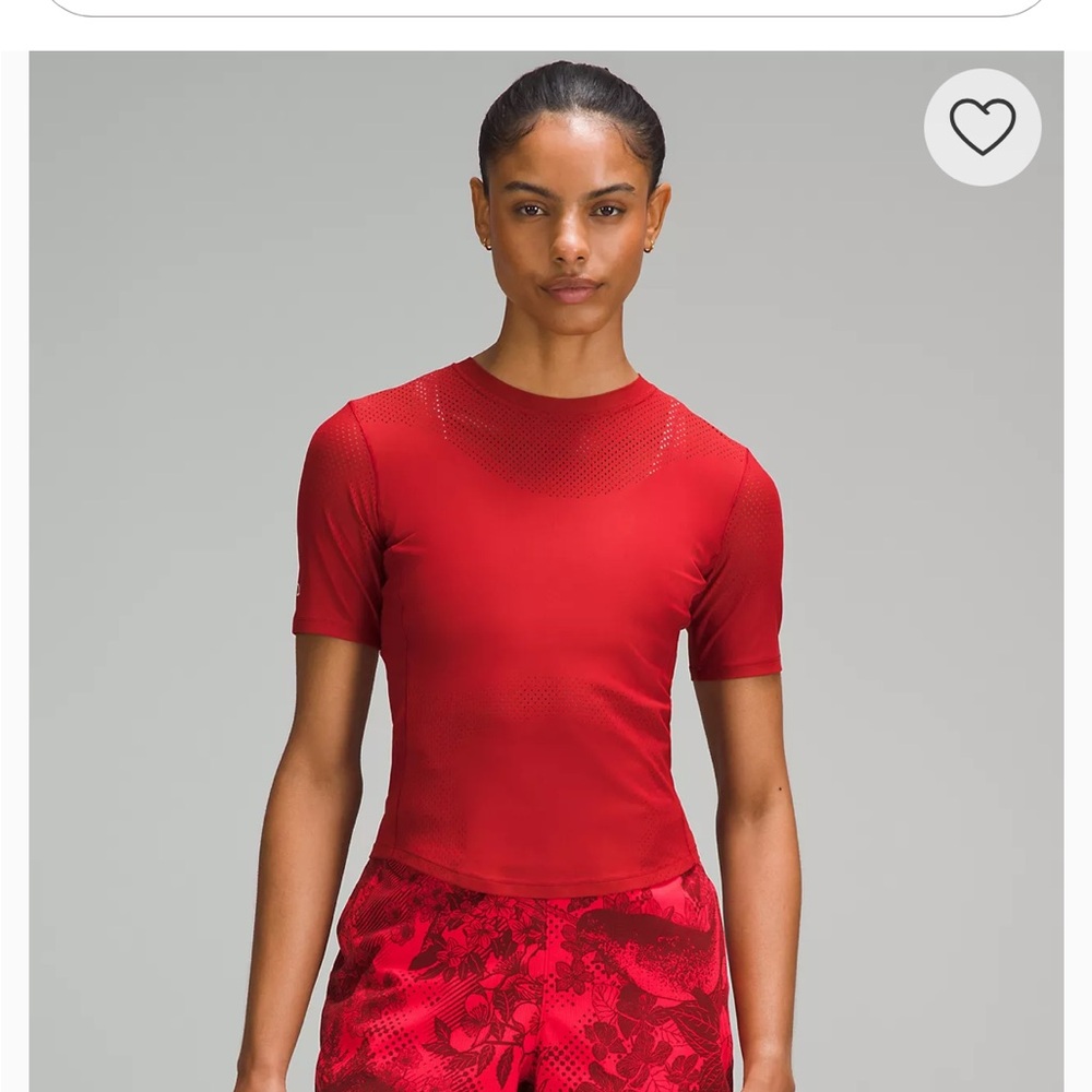 LULULEMON Team Canada Women's SenseKnit Short-Sleeve Shirt COC Logo